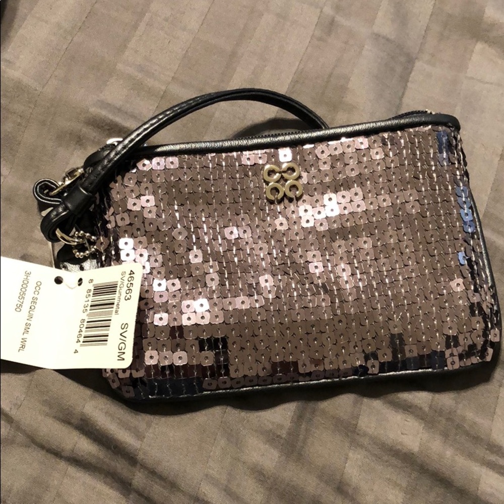 Coach sequins small Wristlet